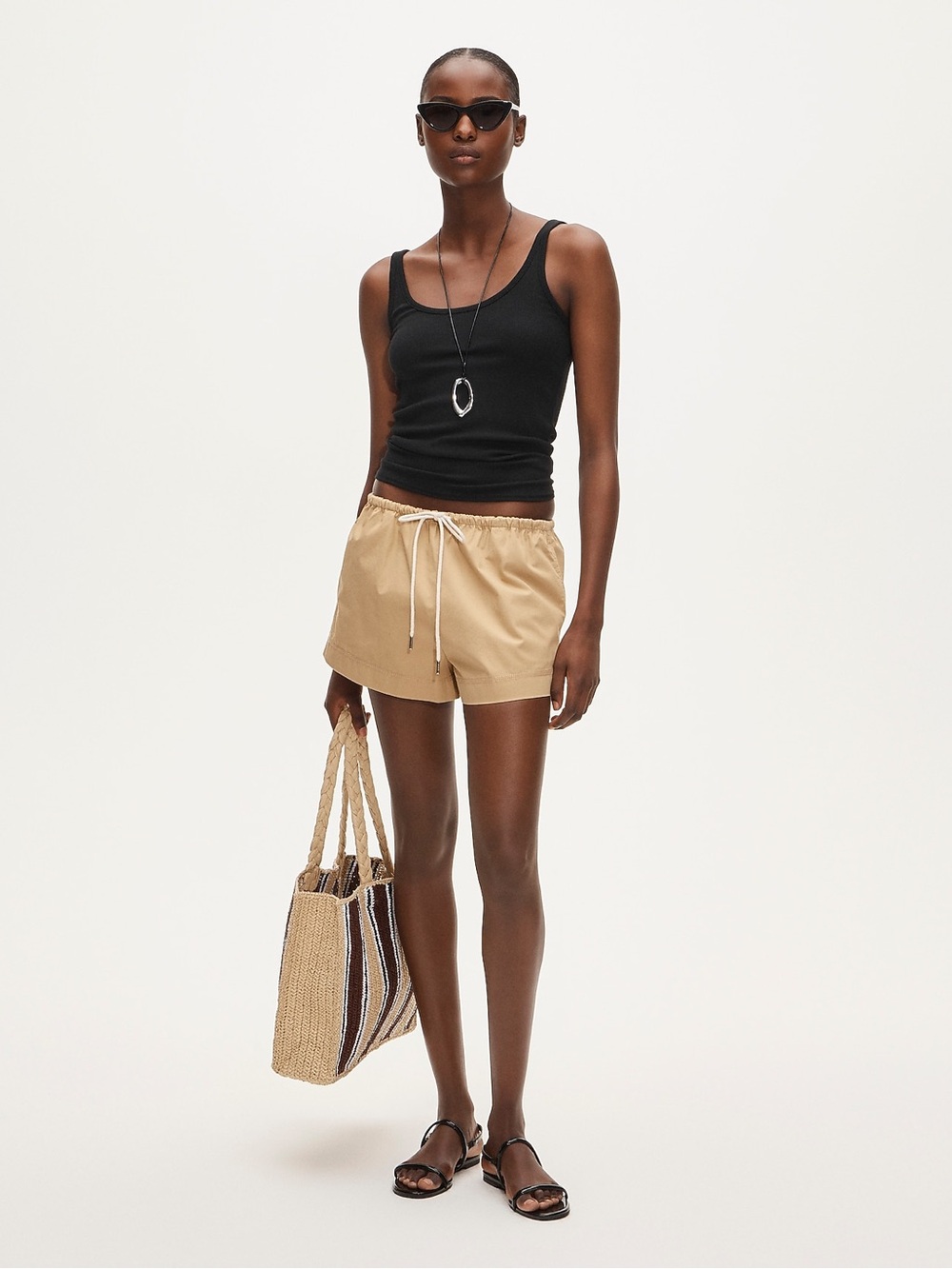 J. Crew Cruise drawstring short in cotton poplin